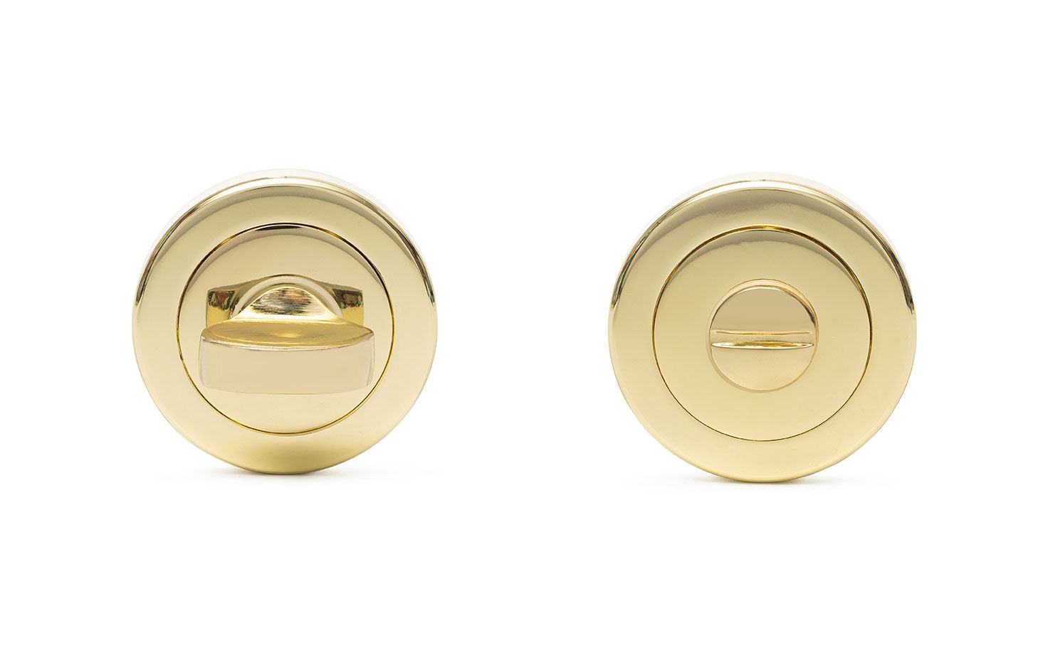 מנעול תפוס פנוי עגול זהב מבריק