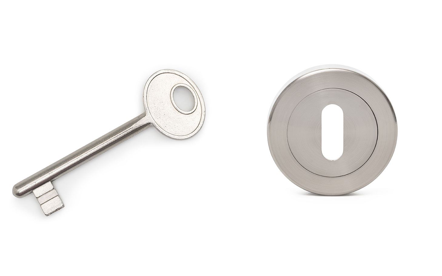 מנעול אפס עגול ניקל
