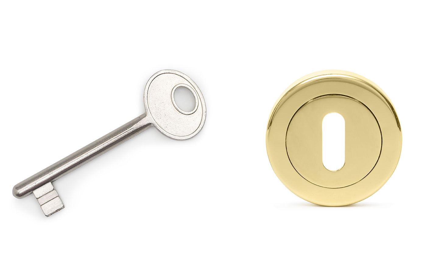 מנעול אפס עגול זהב מבריק