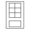 חלון צרפתי 2 פאנל ציר נסתר